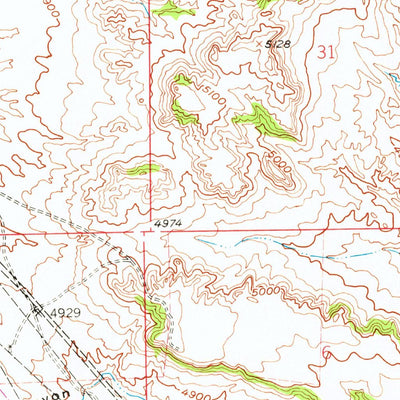 United States Geological Survey Sibley Peak, WY (1961, 24000-Scale) digital map