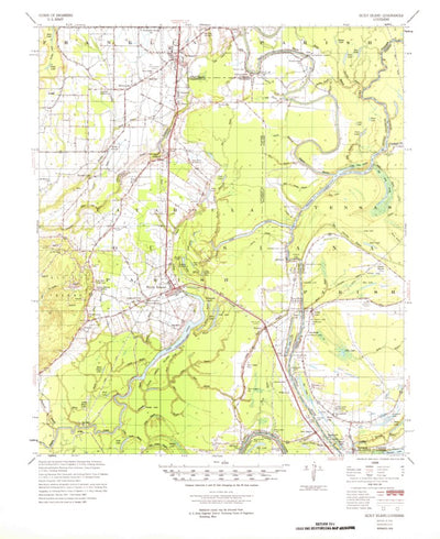 United States Geological Survey Sicily Island, LA (1957, 62500-Scale) digital map
