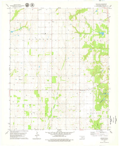 United States Geological Survey Sickles, OK (1979, 24000-Scale) digital map