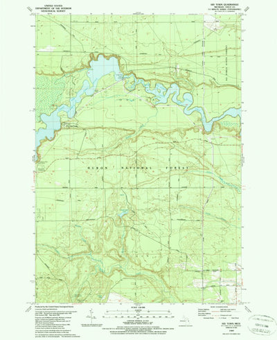 United States Geological Survey Sid Town, MI (1989, 24000-Scale) digital map