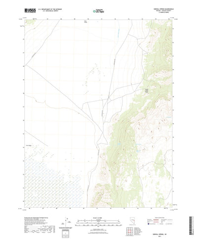 United States Geological Survey Sidehill Spring, NV (2021, 24000-Scale) digital map