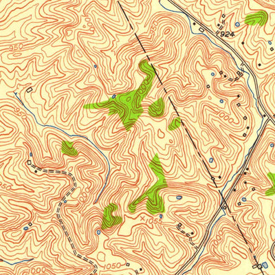 United States Geological Survey Sideview, KY (1952, 24000-Scale) digital map