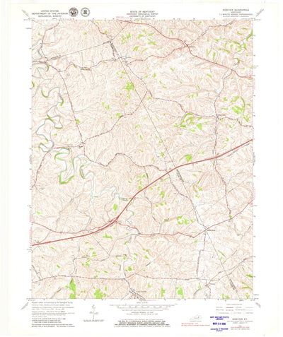 United States Geological Survey Sideview, KY (1965, 24000-Scale) digital map