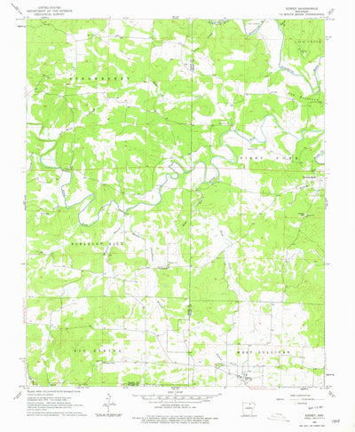 United States Geological Survey Sidney, AR (1962, 24000-Scale) digital map