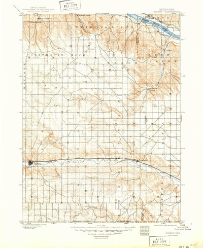 United States Geological Survey Sidney, NE-CO (1899, 125000-Scale) digital map