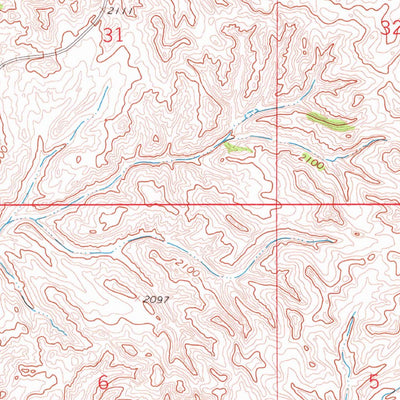 United States Geological Survey Sidney NE, MT-ND (1966, 24000-Scale) digital map