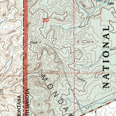 United States Geological Survey Sidney NE, MT-ND (1997, 24000-Scale) digital map