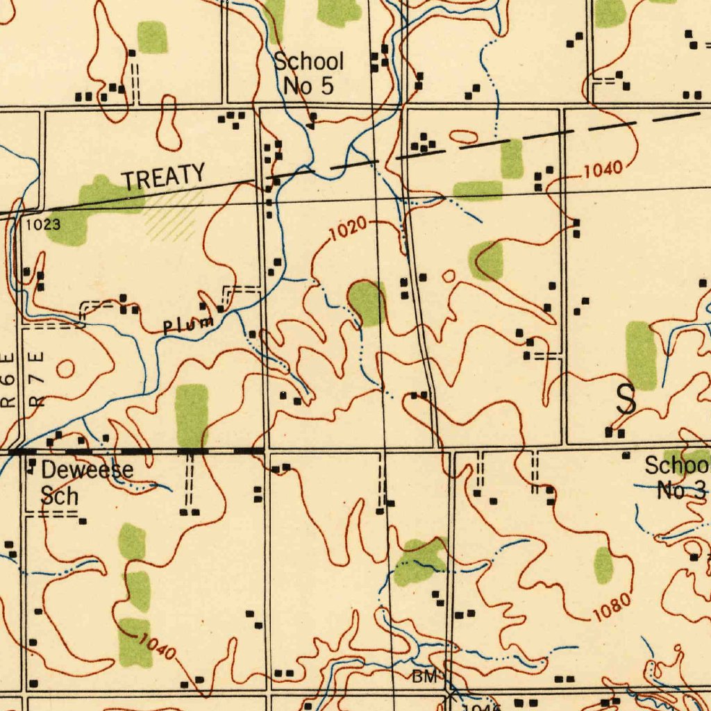 Sidney, Oh (1944, 62500-scale) Map By United States Geological Survey 