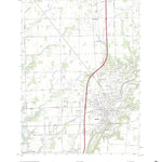 United States Geological Survey Sidney, OH (2023, 24000-Scale) digital map
