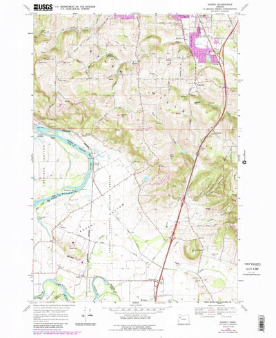 United States Geological Survey Sidney, OR (1970, 24000-Scale) digital map
