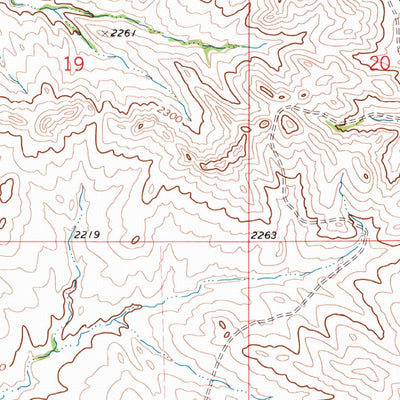 United States Geological Survey Sidney SE, MT-ND (1972, 24000-Scale) digital map