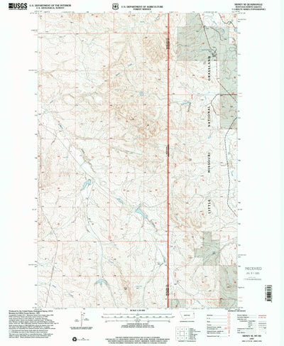 United States Geological Survey Sidney SE, MT-ND (1997, 24000-Scale) digital map