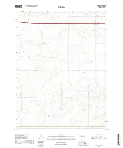 United States Geological Survey Sidney SE, NE (2021, 24000-Scale) digital map