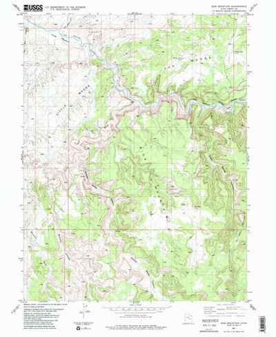United States Geological Survey Sids Mountain, UT (1983, 24000-Scale) digital map