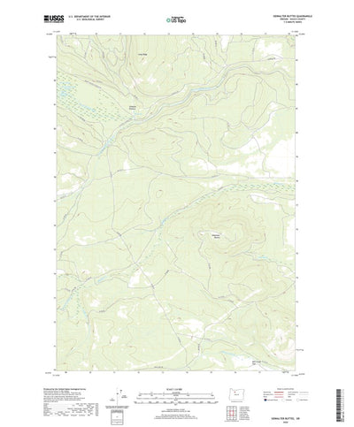 United States Geological Survey Sidwalter Buttes, OR (2020, 24000-Scale) digital map