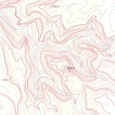 United States Geological Survey Sieber Canyon, CO (1968, 24000-Scale) digital map