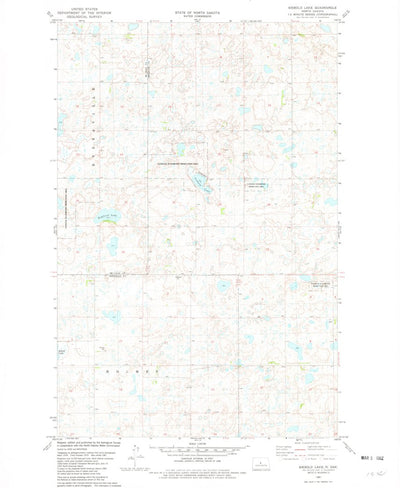 United States Geological Survey Siebold Lake, ND (1981, 24000-Scale) digital map