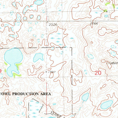 United States Geological Survey Siebold Lake, ND (1981, 24000-Scale) digital map
