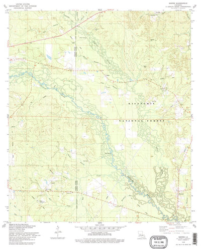 United States Geological Survey Sieper, LA (1978, 24000-Scale) digital map