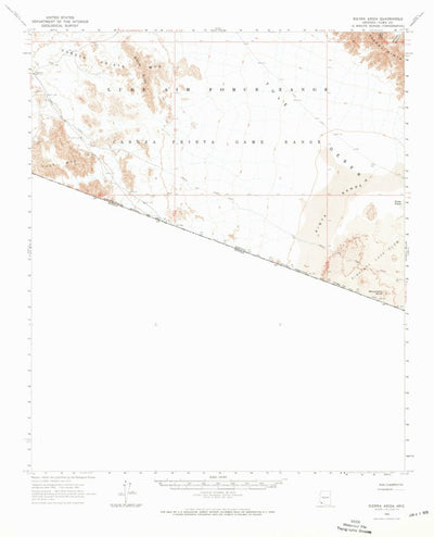 United States Geological Survey Sierra Arida, AZ (1965, 62500-Scale) digital map