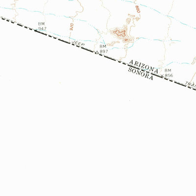 United States Geological Survey Sierra Arida, AZ (1965, 62500-Scale) digital map