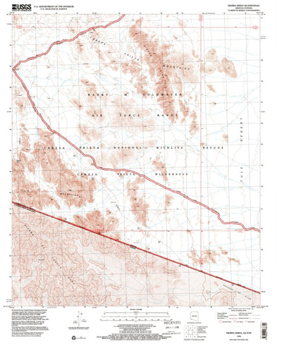 United States Geological Survey Sierra Arida, AZ (1996, 24000-Scale) digital map