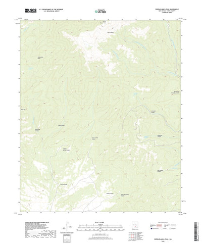United States Geological Survey Sierra Blanca Peak, NM (2020, 24000-Scale) digital map