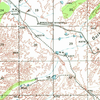 United States Geological Survey Sierra Bonita Ranch, AZ (1940, 62500-Scale) digital map