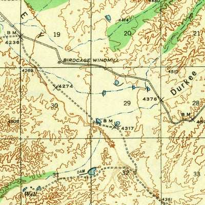 United States Geological Survey Sierra Bonita Ranch, AZ (1943, 62500-Scale) digital map