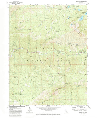 United States Geological Survey Sierra City, CA (1981, 24000-Scale) digital map
