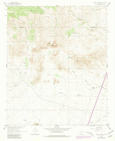 United States Geological Survey Sierra Fijardo, NM (1961, 24000-Scale) digital map