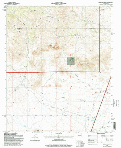 United States Geological Survey Sierra Fijardo, NM (1995, 24000-Scale) digital map