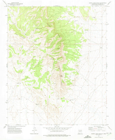 United States Geological Survey Sierra Larga South, NM (1972, 24000-Scale) digital map