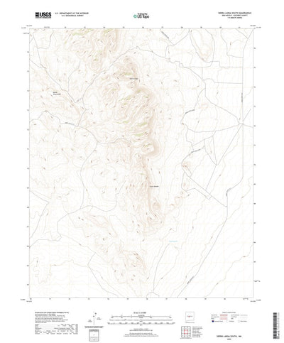 United States Geological Survey Sierra Larga South, NM (2020, 24000-Scale) digital map