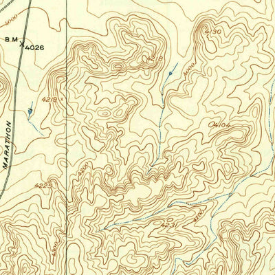 United States Geological Survey Sierra Madera, TX (1923, 62500-Scale) digital map