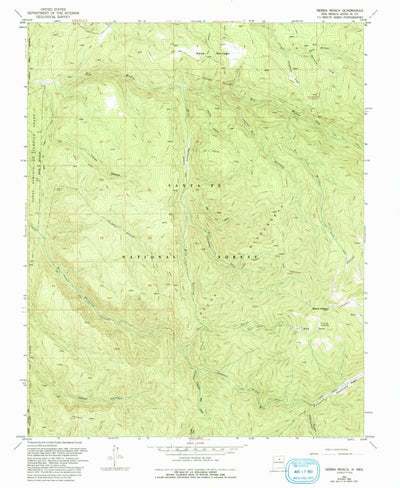 United States Geological Survey Sierra Mosca, NM (1953, 24000-Scale) digital map