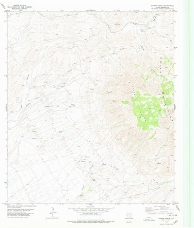 United States Geological Survey Sierra Parda, TX (1978, 24000-Scale) digital map