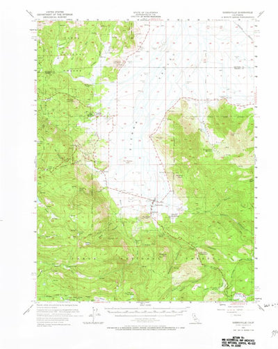 United States Geological Survey Sierraville, CA (1955, 62500-Scale) digital map