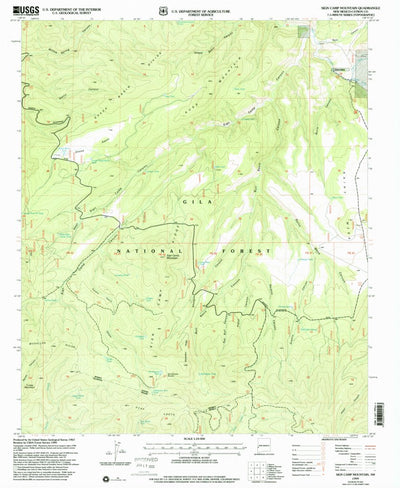 United States Geological Survey Sign Camp Mountain, NM (1999, 24000-Scale) digital map