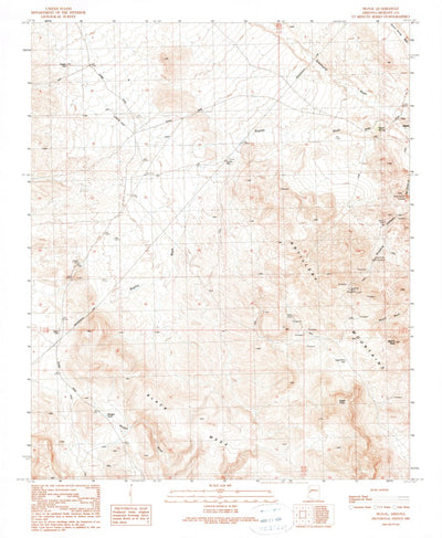 United States Geological Survey Signal, AZ (1990, 24000-Scale) digital map