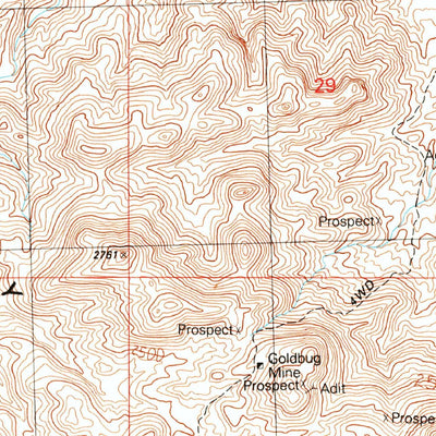 United States Geological Survey Signal, AZ (1990, 24000-Scale) digital map