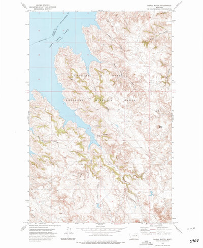 United States Geological Survey Signal Butte, MT (1972, 24000-Scale) digital map
