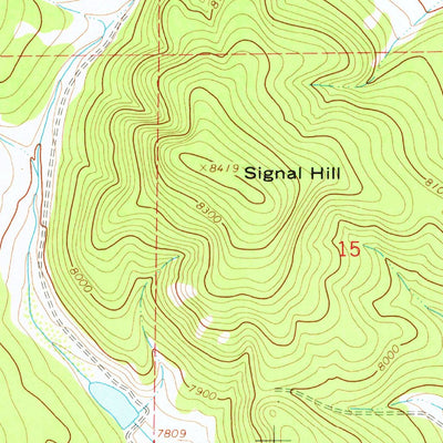 United States Geological Survey Signal Hill, WY (1966, 24000-Scale) digital map