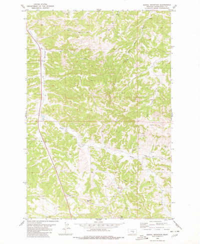 United States Geological Survey Signal Mountain, MT (1980, 24000-Scale) digital map