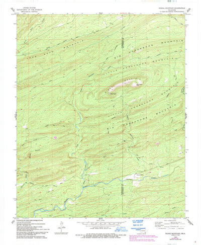United States Geological Survey Signal Mountain, OK (1962, 24000-Scale) digital map