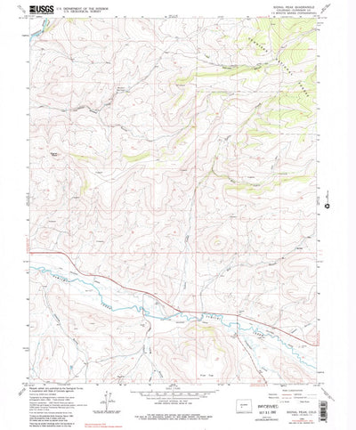 United States Geological Survey Signal Peak, CO (1964, 24000-Scale) digital map