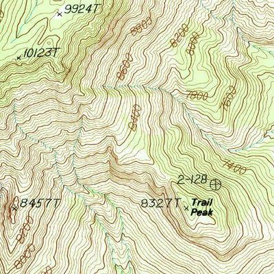 United States Geological Survey Signal Peak, UT (1986, 24000-Scale) digital map