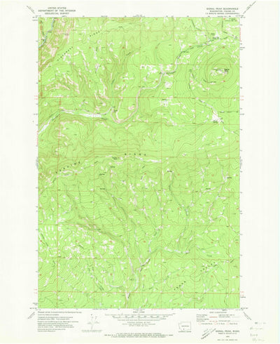 United States Geological Survey Signal Peak, WA (1970, 24000-Scale) digital map