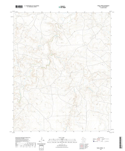 United States Geological Survey Signal Spring, TX (2022, 24000-Scale) digital map