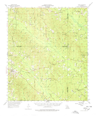 United States Geological Survey Sikes, LA (1954, 62500-Scale) digital map